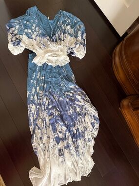 Surf Gypsy Blue & White Tie-Dye Maxi skirt and top